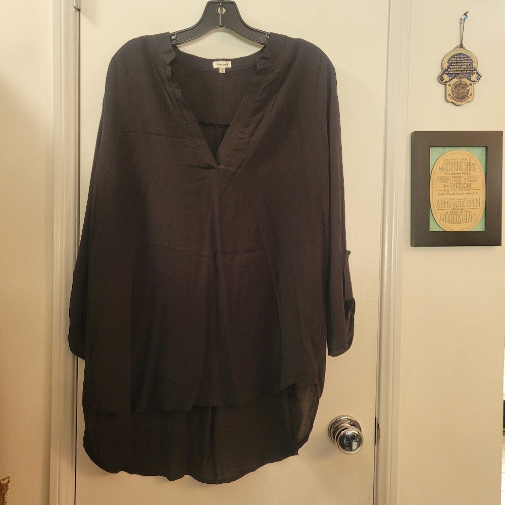 TeenBell Black Tunic Top